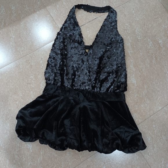Sequine and velvet mini dress ..fix price free shipping - Picture 4 of 8